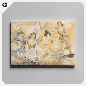 アートパネル-Woman with Baby Carriage
 - ジュール パスキン Canvas.