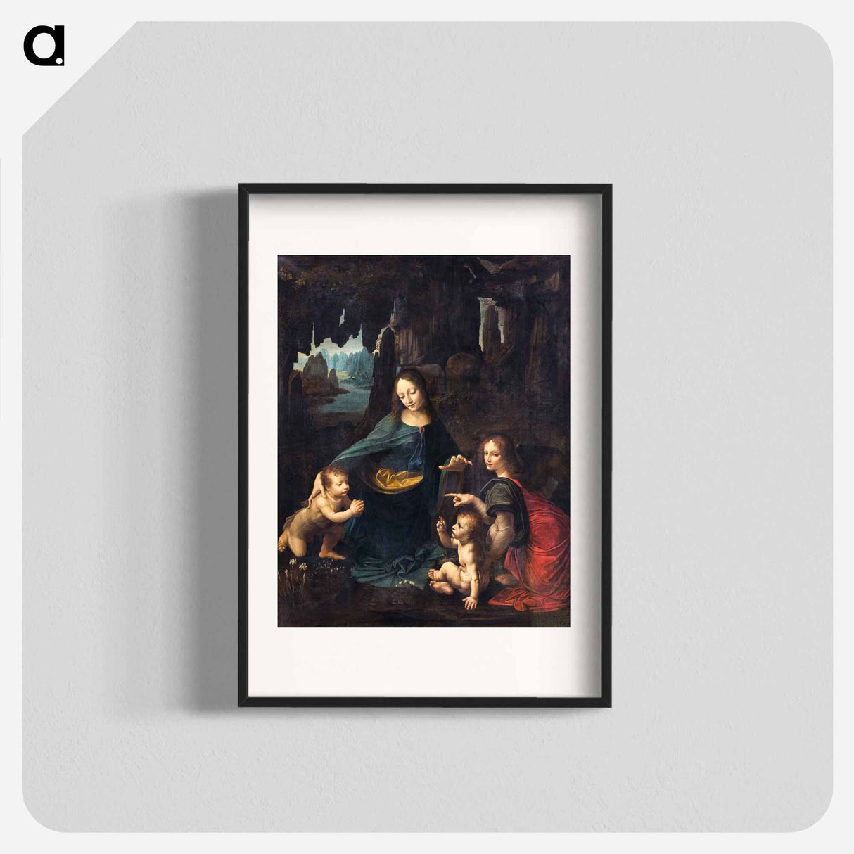 The Virgin of the Rocks - Leonardo da Vinci Poster.