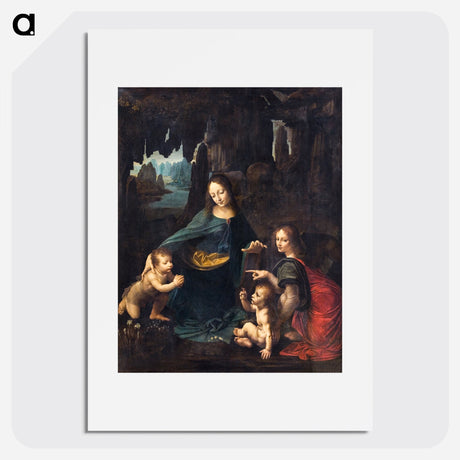 The Virgin of the Rocks - Leonardo da Vinci Poster.