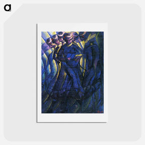 アートポストカード-Luigi Russolo, 1912, Sintesi plastica dei movimenti di una donna (Synthèse plastique des mouvements d'une femme), oil on canvas, 86 x 65 cm, Musée de Grenoble - ルイージ ルッソロ Postcard.