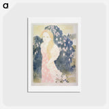 アートポストカード-The twilight has a softness of old paint - モーリス ドニ Postcard.