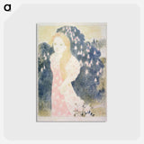 アートポストカード-The twilight has a softness of old paint - モーリス ドニ Postcard.