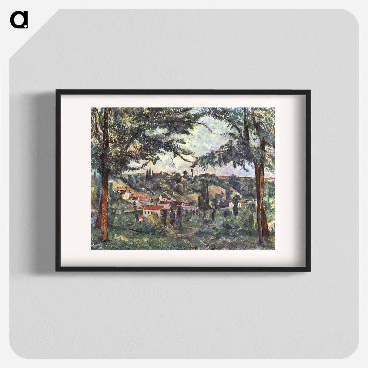 The Hameau des Pâtis - Paul Cézanne Poster.