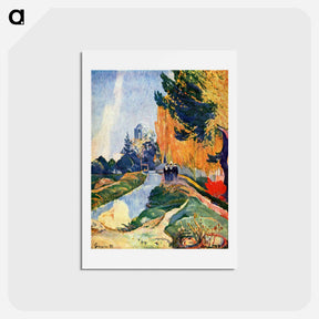 アートポストカード-Les Alyscamps - ポール ゴーギャン Postcard.