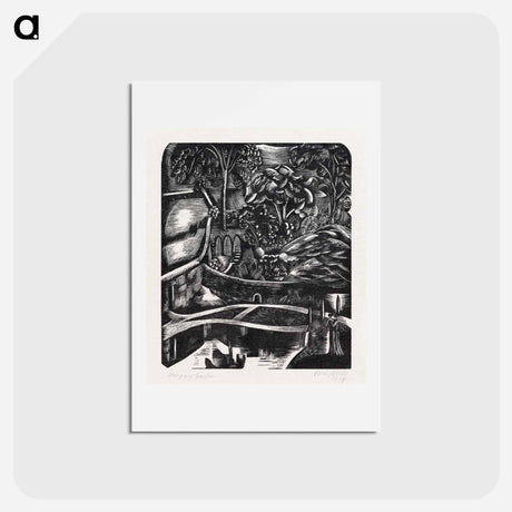 アートポストカード-Hanging garden - ポール ナッシュ Postcard.