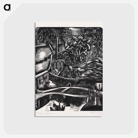 アートポストカード-Hanging garden - ポール ナッシュ Postcard.