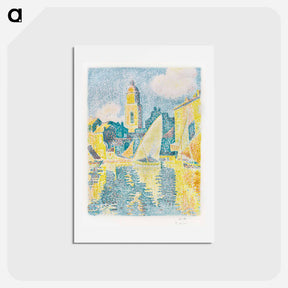 アートポストカード-The Port, Saint–Tropez - ポール シニャック Postcard.