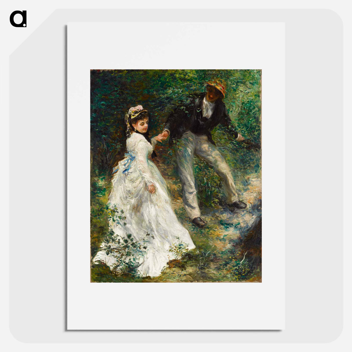 La Promenade - Pierre-Auguste Renoir Poster.