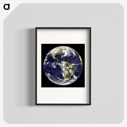 GOES 12号衛星から見た地球 - 地球 Poster.