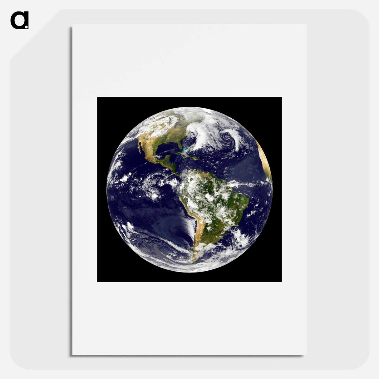 アートポスター-Earth from GOES 12 Satellite
 - 地球 Poster.