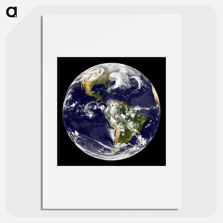 アートポスター-Earth from GOES 12 Satellite
 - 地球 Poster.