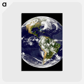 アートポストカード-Earth from GOES 12 Satellite
 - 地球 Postcard.