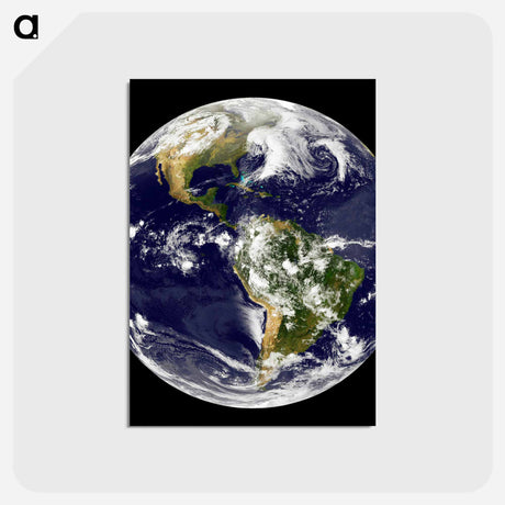 アートポストカード-Earth from GOES 12 Satellite
 - 地球 Postcard.