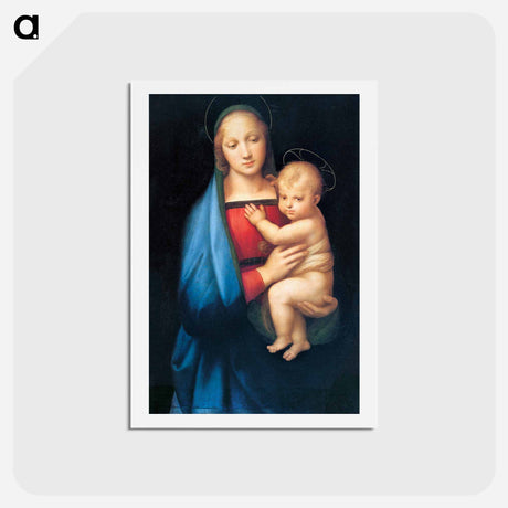 アートポストカード-Raphael's Madonna del Granduca - ラファエロ サンティ Postcard.