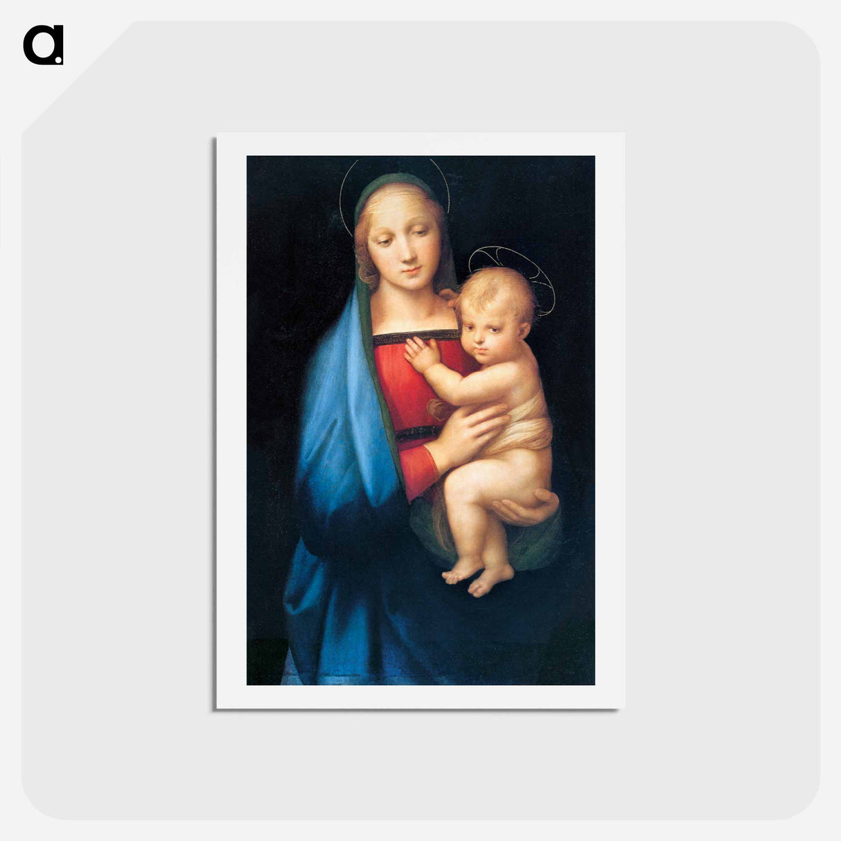 Raphael's Madonna del Granduca - ラファエロ サンティ Postcard.