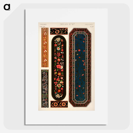 アートポスター-Grammar of Ornament Pattern Illustration
 - 装飾の文法 Poster.