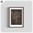 アートポスター-Ground Beetle and Scarab from Mira Calligraphiae Monumenta
 - 書道のお手本 Poster.