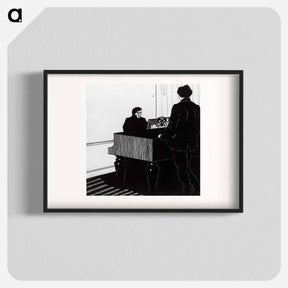 アートポスター-Pianist and Listener - ウンベルト ボッチョーニ  Poster.