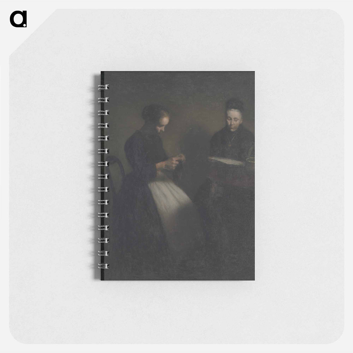 Evening in the Drawing Room - ヴィルヘルム ハンマースホイ Memo.
