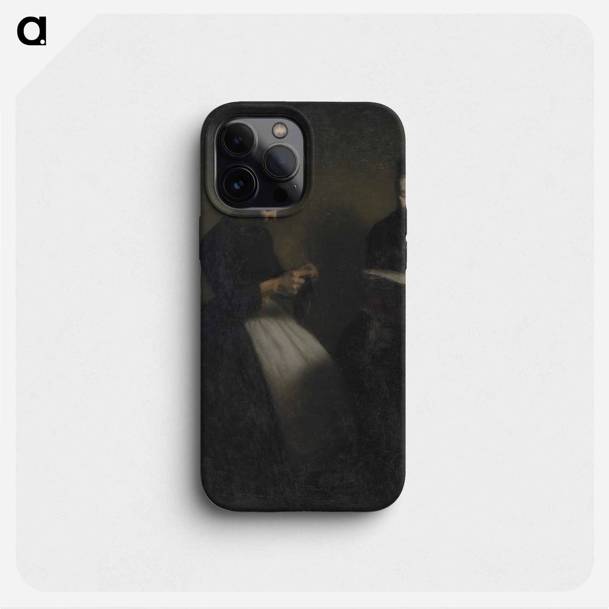 Evening in the Drawing Room - Vilhelm Hammershøi Phone Case.