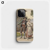 Dancing in front of a house - Wilhelm Marstrand Phone Case.