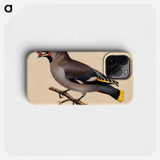 Bohemian waxwing - Wilhelm von Wright Phone Case.