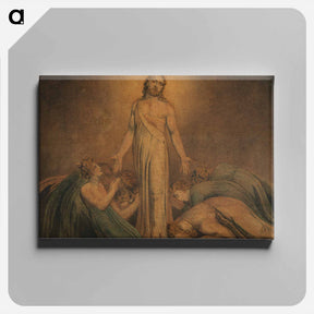 アートパネル-Christ Appearing to the Apostles after the Resurrection - ウィリアム ブレイク Canvas.