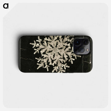 Wilson Bentley Photomicrograph of Fernlike Stellar Snowflake No. 1095 - Wilson Bentley Phone Case.