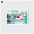 アートポストカード-Fishing Boats, Key West - ウィンスロー ホーマー Postcard.