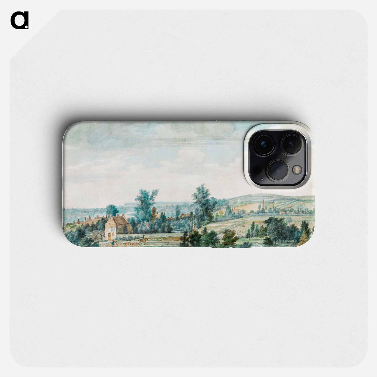 View of Midnight and Animal Landscape - アールト シューマン Phone Case.