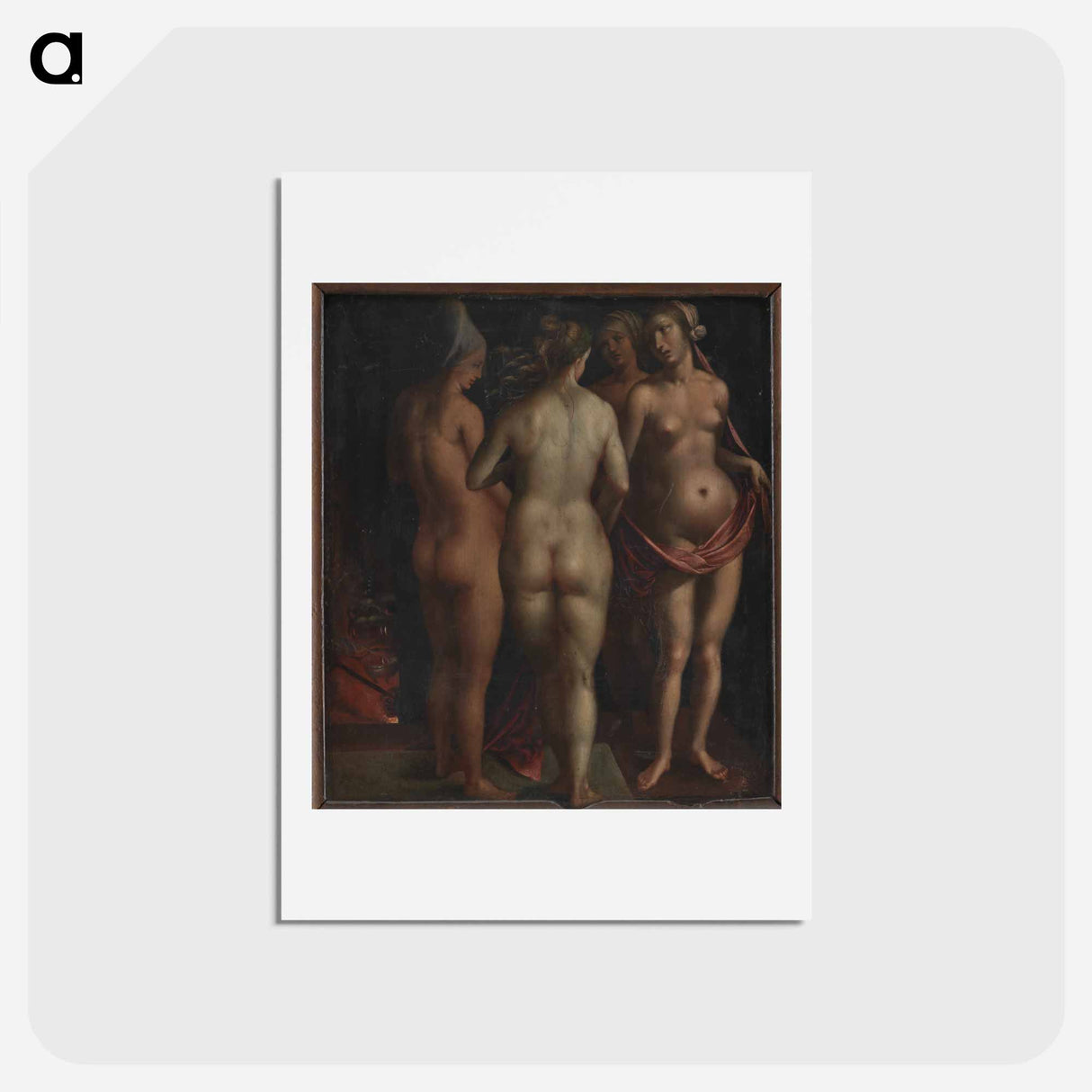 アートポストカード-Venus and the Three Graces - アルブレヒト デューラー Postcard.