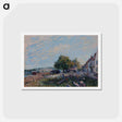 アートポストカード-Saint Mammes-Morning - アルフレッド シスレー Postcard.