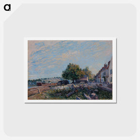 アートポストカード-Saint Mammes-Morning - アルフレッド シスレー Postcard.