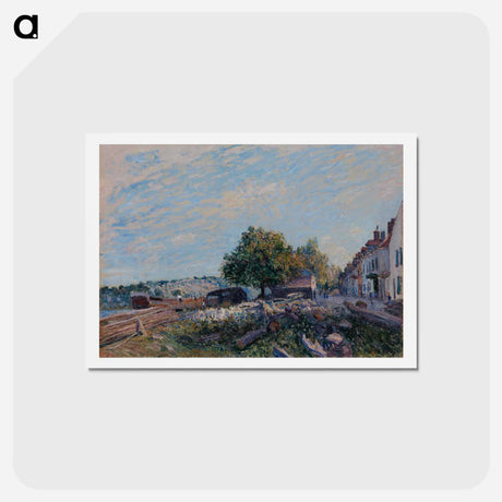 アートポストカード-Saint Mammes-Morning - アルフレッド シスレー Postcard.
