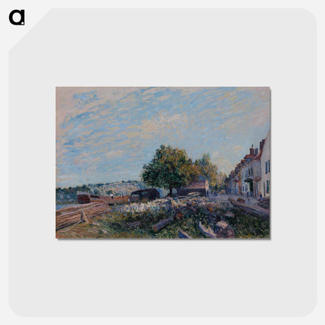 アートポストカード-Saint Mammes-Morning - アルフレッド シスレー Postcard.