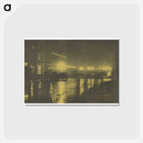 アートポストカード-The Glow of Night - New York - アルフレッド スティーグリッツ Postcard.