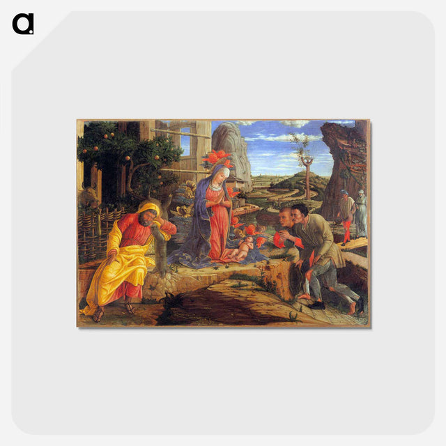 アートポストカード-Adoration of the Shepherds - アンドレア マンテーニャ Postcard.