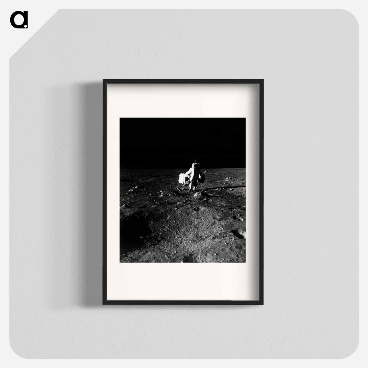 Astronaut Edwin E. Aldrin Jr. - Apollo Moon Landing Poster.