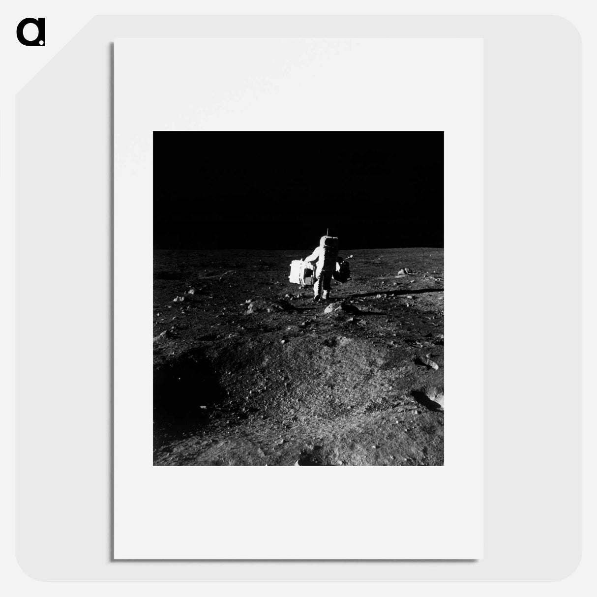 Astronaut Edwin E. Aldrin Jr. - Apollo Moon Landing Poster.
