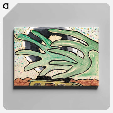 Silver Ball, Barge, and Trees - アーサー ダヴ Canvas.