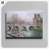 The Pont Royal and the Pavillon de Flore - Camille Pissarro Canvas.