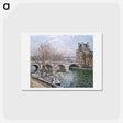 アートポストカード-The Pont Royal and the Pavillon de Flore - カミーユ ピサロ Postcard.