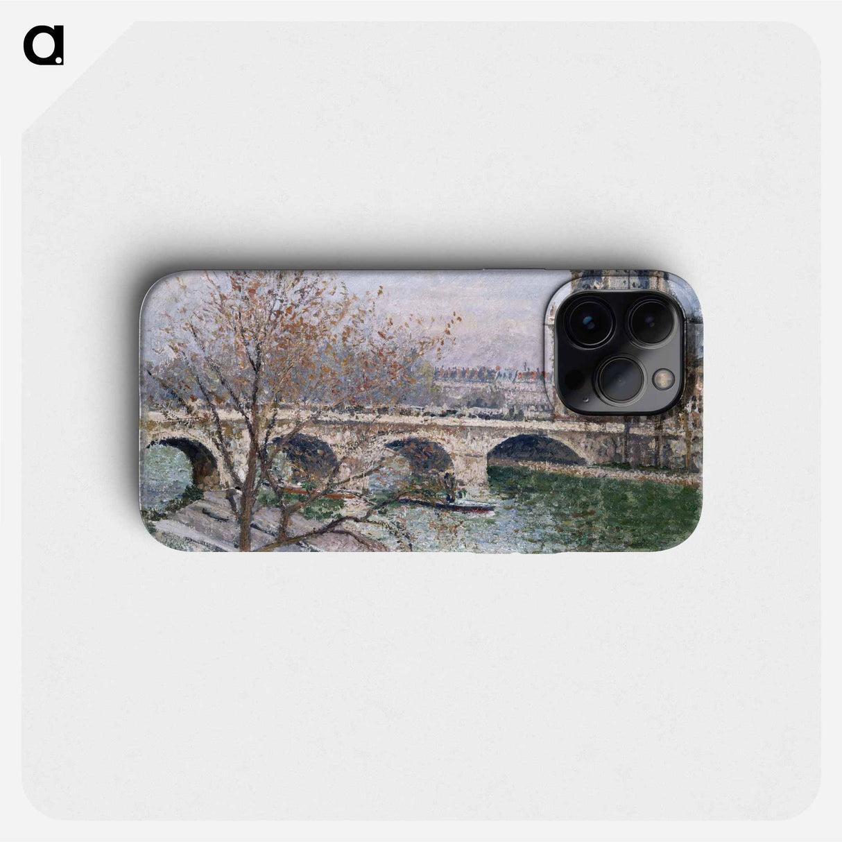 The Pont Royal and the Pavillon de Flore - カミーユ ピサロ Phone Case.