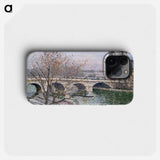 The Pont Royal and the Pavillon de Flore - Camille Pissarro Phone Case.