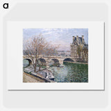 The Pont Royal and the Pavillon de Flore - カミーユ ピサロ Poster.