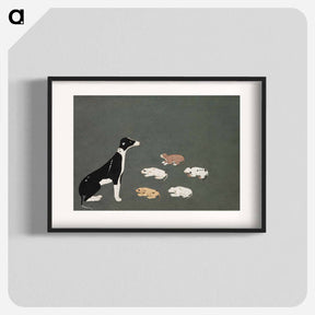 アートポスター-Dog with Pups
 - クリーブランド美術館 Poster.
