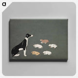 アートパネル-Dog with Pups
 - クリーブランド美術館 Canvas.