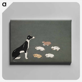 アートパネル-Dog with Pups
 - クリーブランド美術館 Canvas.