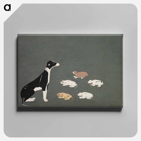 アートパネル-Dog with Pups
 - クリーブランド美術館 Canvas.