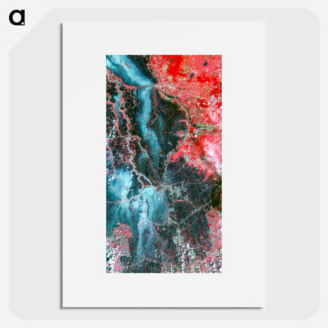 アートポスター-Ayutthaya River Flood, Bangkok
 - 上空からの地球 Poster.